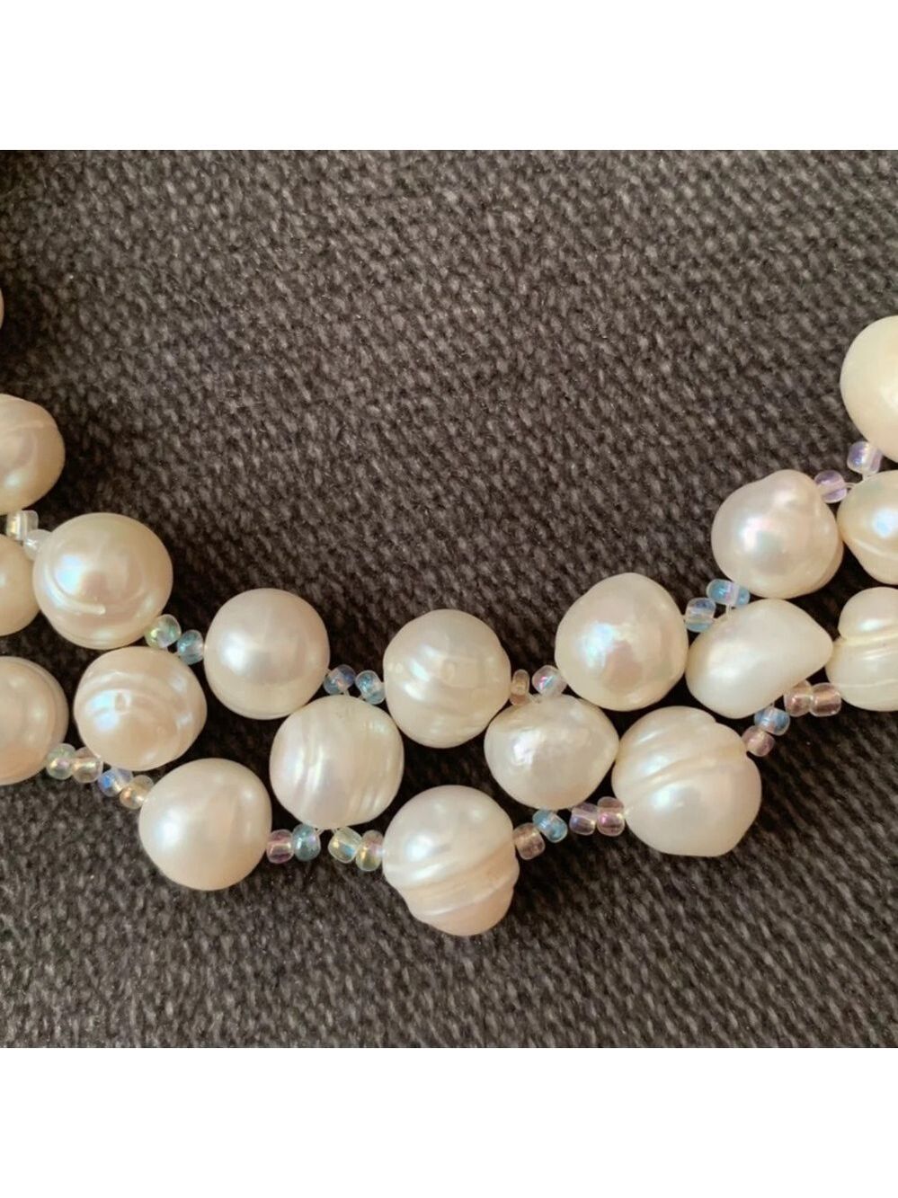 COSTUME jewelry pearl necklace - Picture 3 of 3